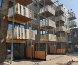 houten balkon